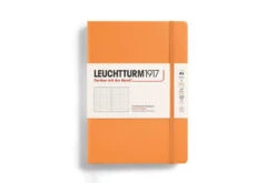 Leuchtturm1917 Medium A5 Notebook - Apricot, Dot Grid -Office Supply Series Store Leuchtturm1917 A5Notebook DotGrid Apricot stock 1