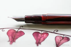 Noodler's Ahab Flex Fountain Pen - Cardinal Darkness -Office Supply Series Store MondayMatchup NoodlersAhab DiamineOxblood 2