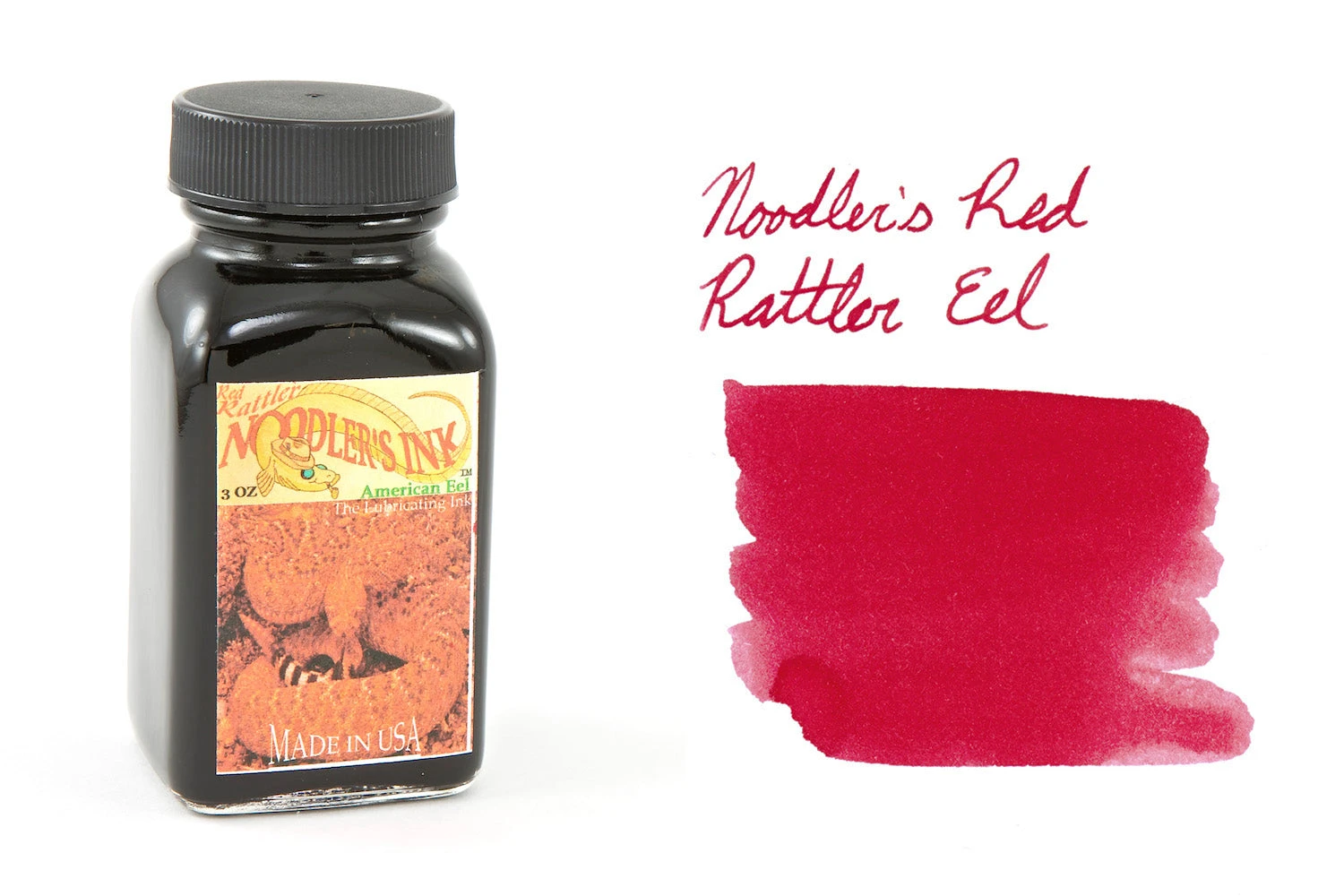 Noodler's Rattler Red Eel - 3oz Bottled Ink 3 Noodler's Rattler Red Eel - 3oz Bottled Ink