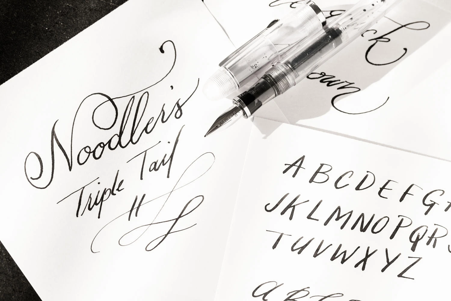 Noodler's Triple Tail Flex Fountain Pen - Clear 13 Noodler's Triple Tail Flex Fountain Pen - Clear - Image 11