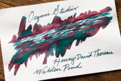 Organics Studio Henry David Thoreau Walden Pond - 55ml Bottled Ink -Office Supply Series Store OrganicStudios WaldenPond InkReview 4