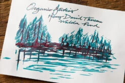 Organics Studio Henry David Thoreau Walden Pond - 55ml Bottled Ink -Office Supply Series Store OrganicStudios WaldenPond InkReview 5