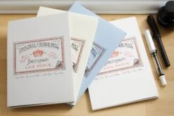 Original Crown Mill Classic Laid A5 Tablet - Cream -Office Supply Series Store OriginalCrownMill ClassicLaid A5Tablet Cream Grey LightBlue White group 1