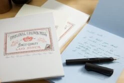 Original Crown Mill Classic Laid A5 Tablet - Cream -Office Supply Series Store OriginalCrownMill ClassicLaid A5Tablet Cream Grey LightBlue White group 2