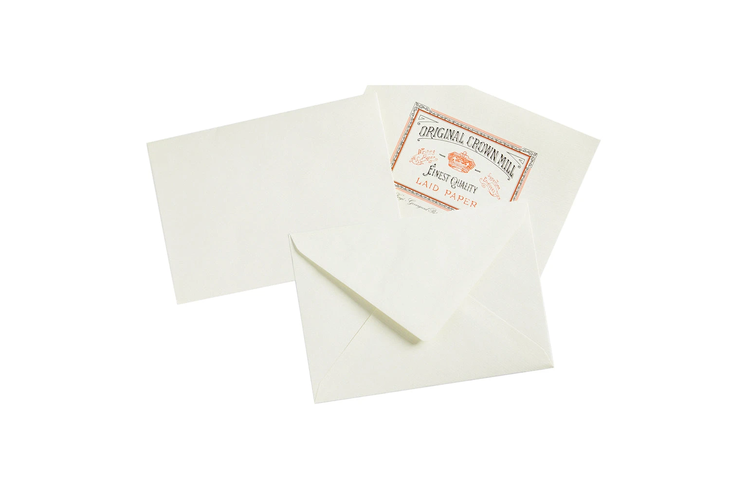 Original Crown Mill Classic Laid Small Envelopes - Cream 3 Original Crown Mill Classic Laid Small Envelopes - Cream