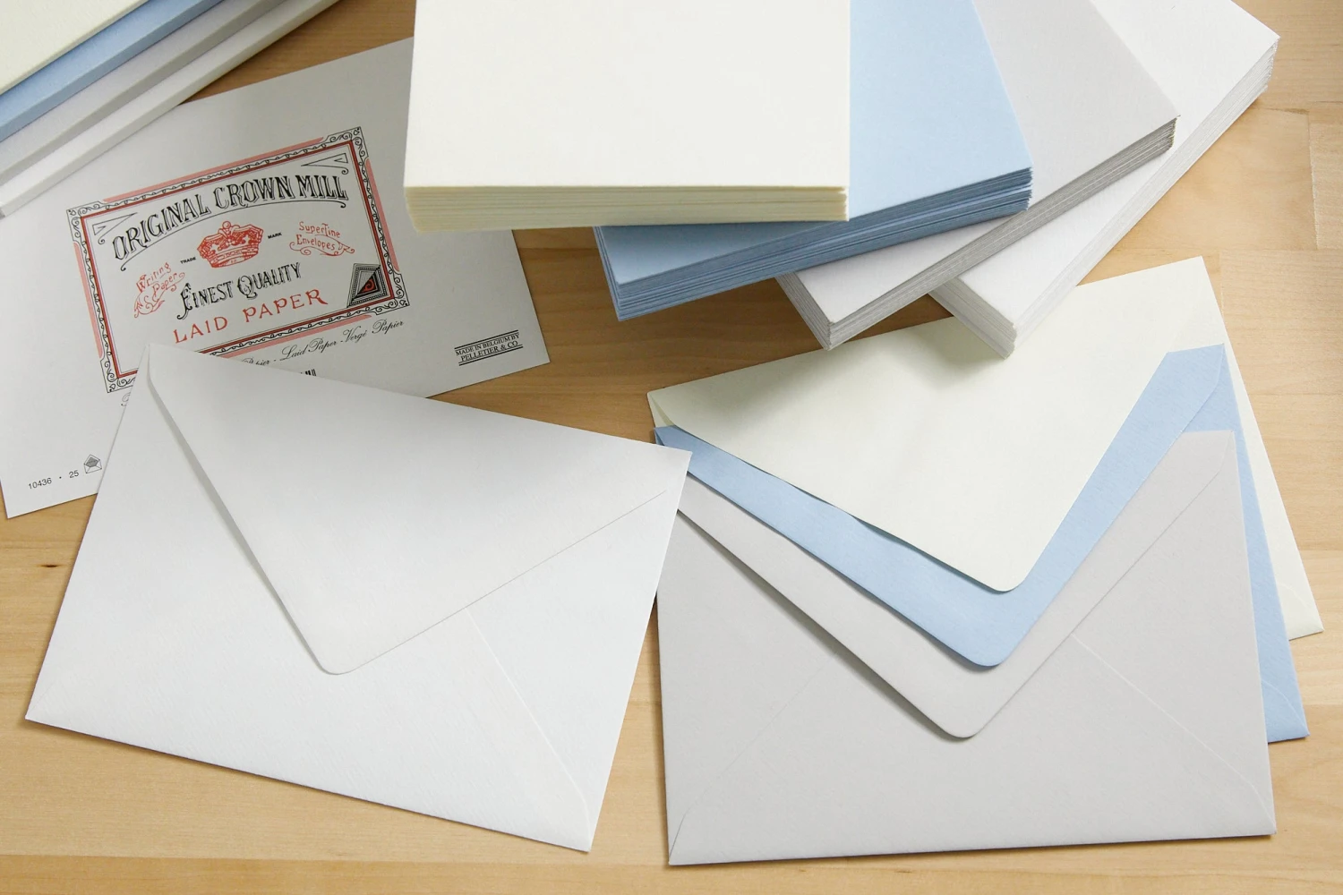 Original Crown Mill Classic Laid Small Envelopes - Grey 8 Original Crown Mill Classic Laid Small Envelopes - Grey - Image 6