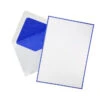Original Crown Mill Bicolor A5 Correspondence Set - White/Royal Blue 2 Original Crown Mill Bicolor A5 Correspondence Set - White/Royal Blue -Office Supply Series Store OriginalCrownMill CorrespondenceSet WhiteBlue 1