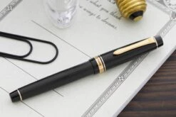 Pilot Justus 95 Fountain Pen - Black/Gold -Office Supply Series Store Pilot Justus95 Black 1