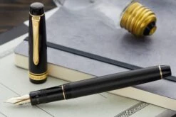 Pilot Justus 95 Fountain Pen - Black/Gold -Office Supply Series Store Pilot Justus95 Black 8
