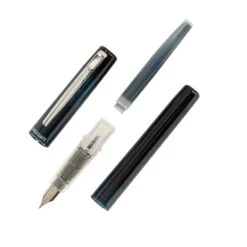 Platinum Prefounte Fountain Pen - Graphite Blue -Office Supply Series Store Platinum Prefounte GraphiteBlue Onwhite 3