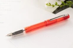 Platinum Prefounte Fountain Pen - Vermilion Orange -Office Supply Series Store Platinum Prefounte VermillionOrange 1c