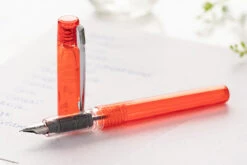 Platinum Prefounte Fountain Pen - Vermilion Orange -Office Supply Series Store Platinum Prefounte VermillionOrange 3c