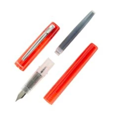 Platinum Prefounte Fountain Pen - Vermilion Orange -Office Supply Series Store Platinum Prefounte VermillionOrange Onwhite 3