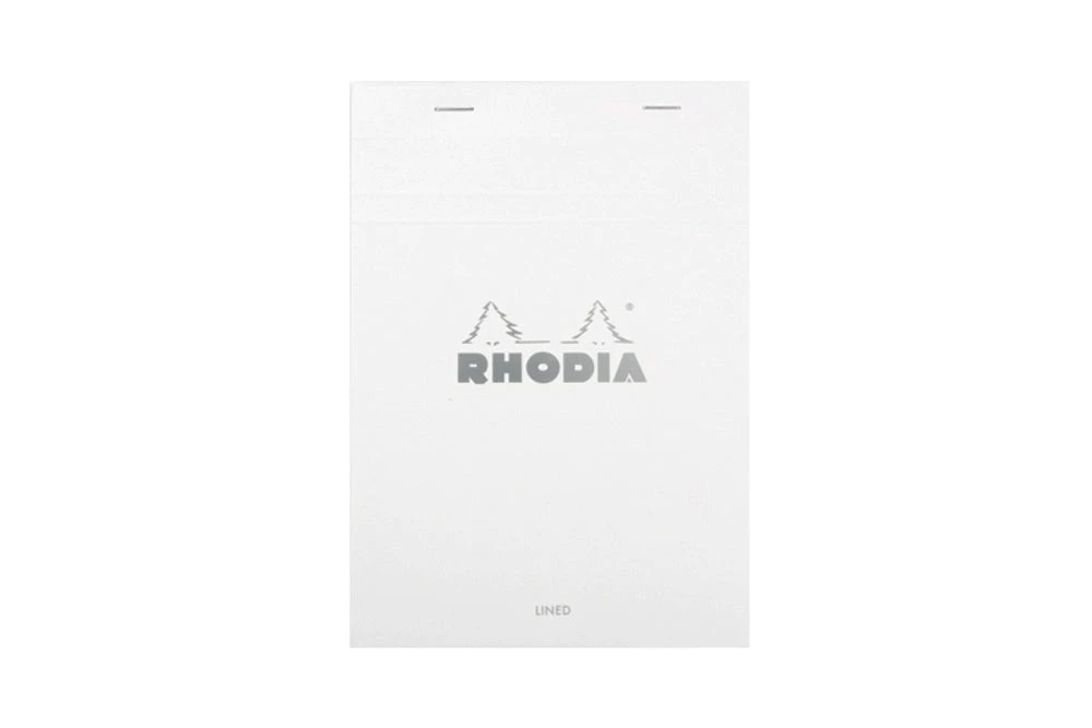 Rhodia No. 16 A5 Notepad - Ice White, Lined 3 Rhodia No. 16 A5 Notepad - Ice White, Lined