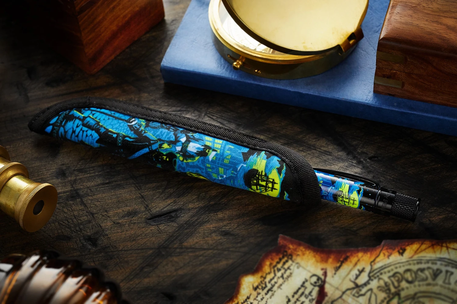 Retro 51 X Rickshaw Bagworks 1 Pen Sleeve - Pirate Party 6 Retro 51 X Rickshaw Bagworks 1 Pen Sleeve - Pirate Party - Image 4