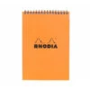 Rhodia No. 16 Top Wirebound A5 Notepad - Orange, Lined -Office Supply Series Store Rhodia 16 top wirebound notebook orange lined OW 1