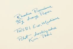 Rhodia No. 16 Premium A5 Notepad - Black, Blank 17 Rhodia No. 16 Premium A5 Notepad - Black, Blank -Office Supply Series Store Rhodia Blank 90gIvory WritingSample 1