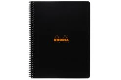 Rhodia Classic Wirebound Notebook - Black, Graph (8.86 X 11.69)
