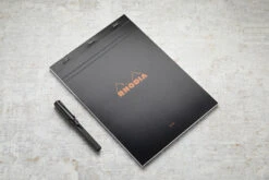 Rhodia No. 18 A4 Notepad - Black, Blank 14 Rhodia No. 18 A4 Notepad - Black, Blank -Office Supply Series Store Rhodia ClassicNotepad TopBound A4 No18 Stapled Blank Black 1