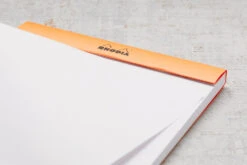 Rhodia No. 16 A5 Notepad - Orange, Blank -Office Supply Series Store Rhodia ClassicNotepad TopBound No16 Stapled Blank Orange 4