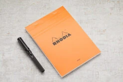 Rhodia No. 16 A5 Notepad - Orange, Lined 18 Rhodia No. 16 A5 Notepad - Orange, Lined -Office Supply Series Store Rhodia ClassicNotepad TopBound No16 Stapled Lined Orange 1