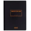 Rhodia Composition Book - Black, Lined -Office Supply Series Store Rhodia Composition Notebook Black OW 1