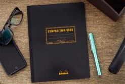 Rhodia Composition Book - Black, Lined -Office Supply Series Store Rhodia Composition Notebooks Black 4