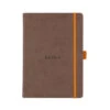 Rhodia Goalbook Dot Grid A5 Hardcover Journal - Chocolate (Ivory Paper) -Office Supply Series Store Rhodia Goalbook Hardcover Chocolate stock 1 d17b9e78 e295 4f3f 95a4 e11848905dee