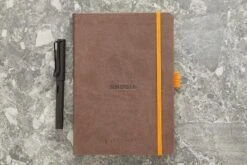 Rhodia Goalbook Dot Grid A5 Hardcover Journal - Chocolate (Ivory Paper) -Office Supply Series Store Rhodia Goalbooks DotGrid A5 Chocolate 1