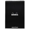 Rhodia No. 18 Top Wirebound A4 Notepad - Black, Dot Grid -Office Supply Series Store Rhodia No.8 A4 Wirebound Black DotGrid OW 1