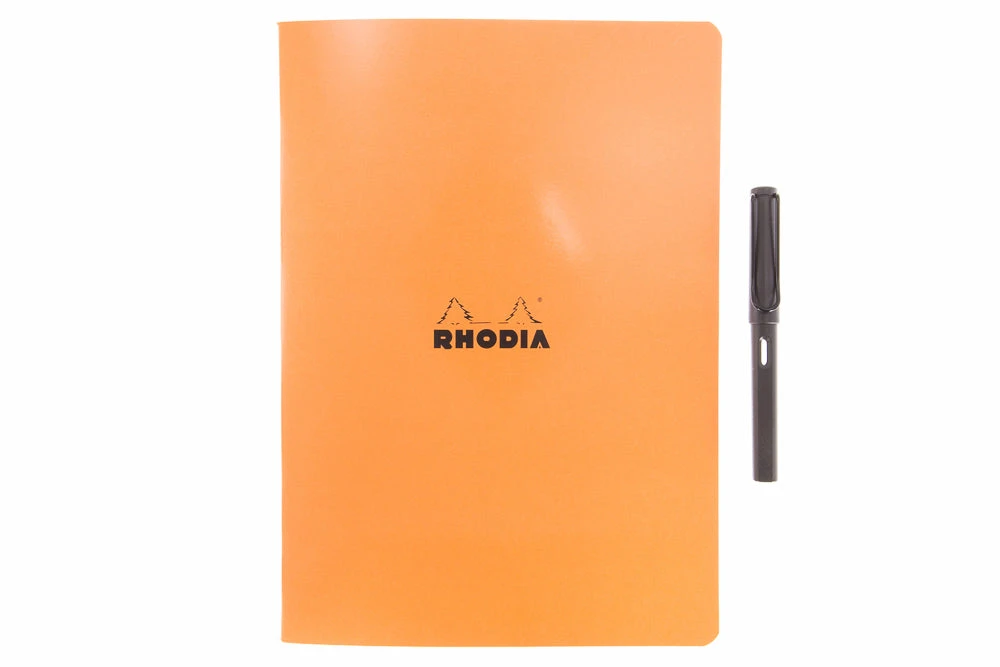 Rhodia Classic Side Staplebound A4 Notebook - Orange, Lined 4 Rhodia Classic Side Staplebound A4 Notebook - Orange, Lined - Image 2