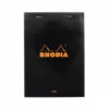 Rhodia No. 16 A5 Notepad - Black, Lined -Office Supply Series Store Rhodia Staplebound Top No16 Black Lined 1