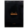 Rhodia No. 18 A4 Notepad - Black, Blank -Office Supply Series Store Rhodia Staplebound Top No18 Black Blank 1
