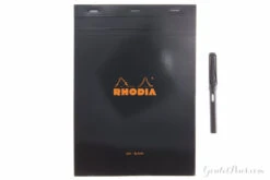 Rhodia No. 18 A4 Notepad - Black, Blank 12 Rhodia No. 18 A4 Notepad - Black, Blank -Office Supply Series Store Rhodia Staplebound Top No18 Black Blank 2