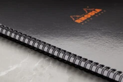 Rhodia Classic Wirebound Notebook - Black, Dot Grid (8.86 X 11.69) -Office Supply Series Store Rhodia Wirebound DotGrid Black 4