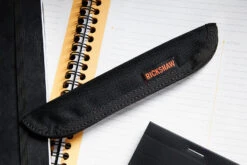 Rickshaw Bagworks 1 Pen Sleeve - Black/Orange -Office Supply Series Store Rickshaw 1PenSleeve BlkOrange 2