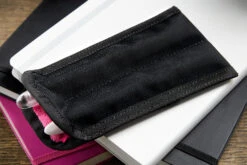 Rickshaw Bagworks 2 Pen Long Coozy - Black/Pink -Office Supply Series Store Rickshaw 2PenSleeve BlkPink 3