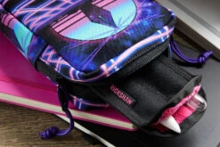 Rickshaw Bagworks 2 Pen Long Coozy - Black/Pink -Office Supply Series Store Rickshaw 2PenSleeve BlkPink 4