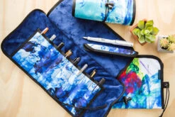 Rickshaw Bagworks Deluxe 8-Pen Roll - Inky Blue 15 Rickshaw Bagworks Deluxe 8-Pen Roll - Inky Blue -Office Supply Series Store Rickshaw Bagworks Deluxe8PenRoll InkyBlue 7