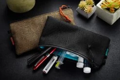 Rickshaw Bagworks Plush Pen/Gadget Pouch - Stout Brown/Mandarin -Office Supply Series Store Rickshaw Pen Gadget Pouch Black Tweed group 2 1a7d0f92 6afa 4d17 ac2b f30f23d94b48