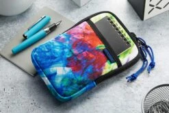 Rickshaw Bagworks Sinclair Model R Case - Inky Rainbow -Office Supply Series Store Rickshaw Sinclair Model R Inky 2