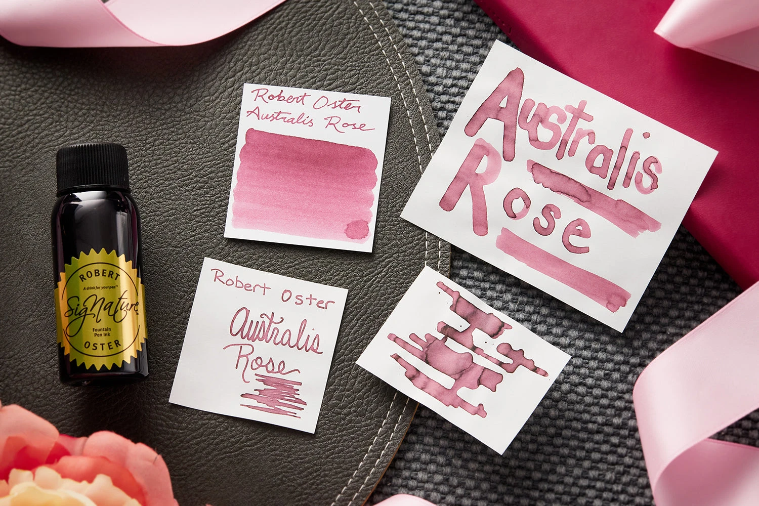 Robert Oster Australis Rose - 50ml Bottled Ink 5 Robert Oster Australis Rose - 50ml Bottled Ink - Image 3
