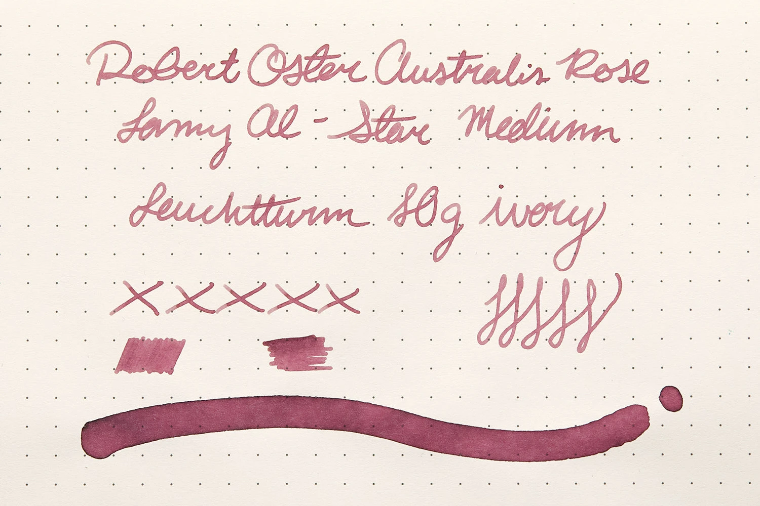 Robert Oster Australis Rose - 50ml Bottled Ink 10 Robert Oster Australis Rose - 50ml Bottled Ink - Image 8