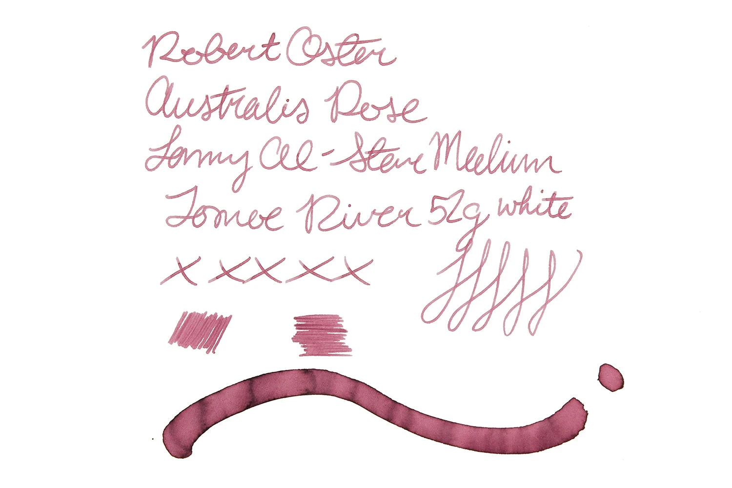 Robert Oster Australis Rose - 50ml Bottled Ink 8 Robert Oster Australis Rose - 50ml Bottled Ink - Image 6