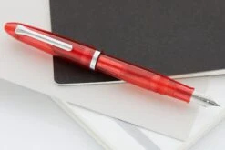Sailor Compass 1911 Fountain Pen - Transparent Red -Office Supply Series Store Sailor 1911 Compass RedDemo 2