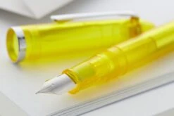 Sailor Compass 1911 Fountain Pen - Transparent Yellow -Office Supply Series Store Sailor 1911 Compass YellowDemo 4