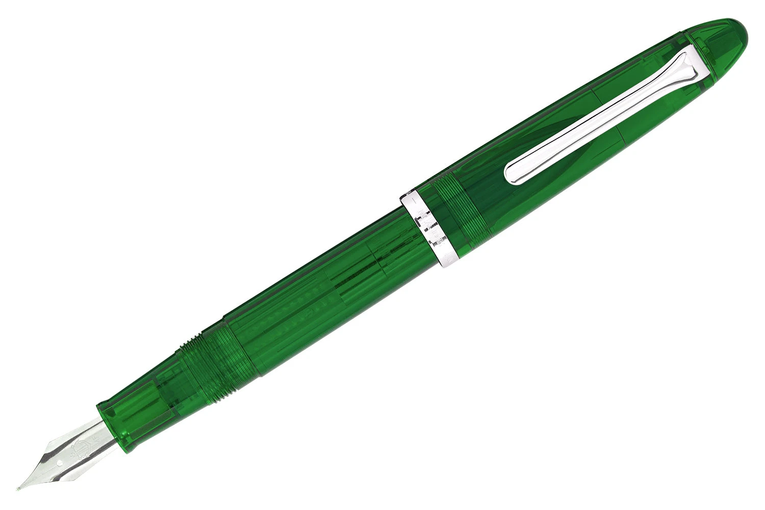 Sailor Compass 1911 Fountain Pen - Transparent Green 3 Sailor Compass 1911 Fountain Pen - Transparent Green