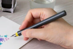 Sailor Hocoro Gray Dip Pen & Nib - Fude -Office Supply Series Store Sailor Compass Hocoro DipPen Grey FudeNib stock 5