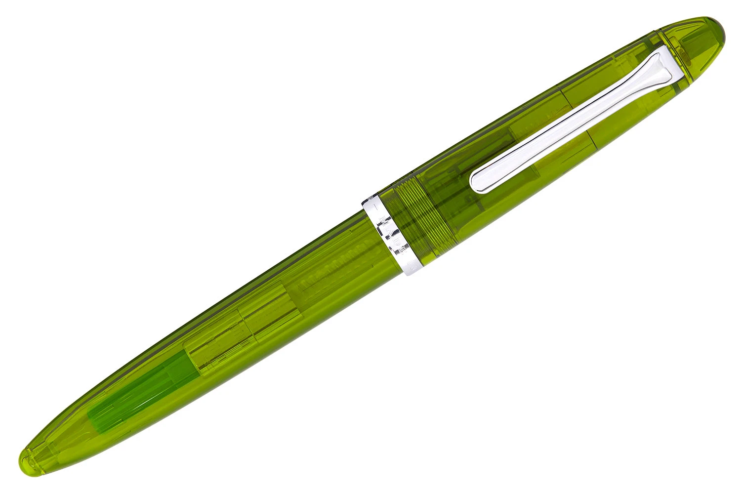 Sailor Compass 1911 Fountain Pen - Transparent Olive 4 Sailor Compass 1911 Fountain Pen - Transparent Olive - Image 2