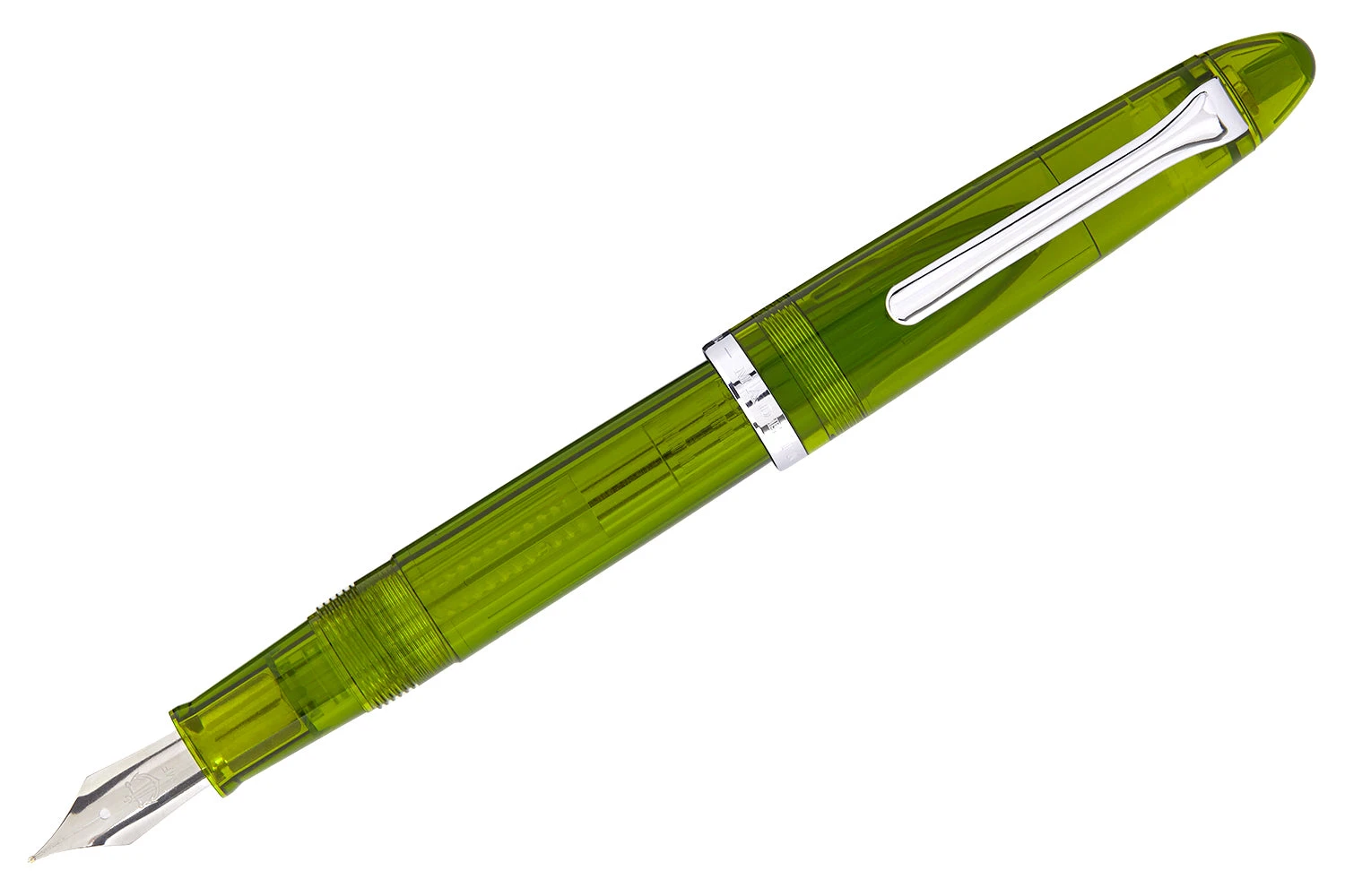 Sailor Compass 1911 Fountain Pen - Transparent Olive 3 Sailor Compass 1911 Fountain Pen - Transparent Olive